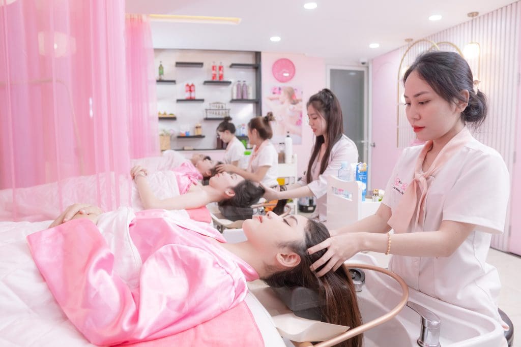 gội đầu dưỡng sinh enbi bảo bảo spa