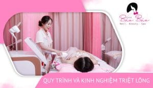 quy trình triệt lông tại spa