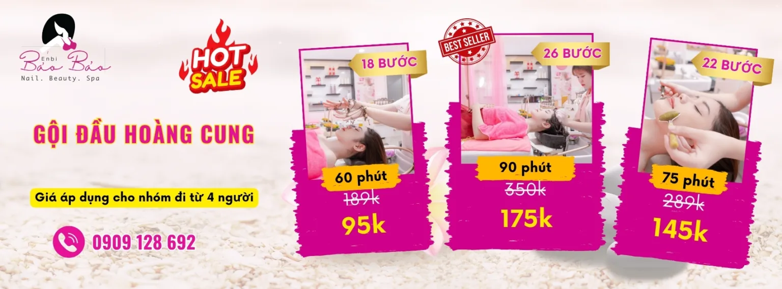 Chương trình khuyến mãi gội đầu Enbi Bảo Bảo