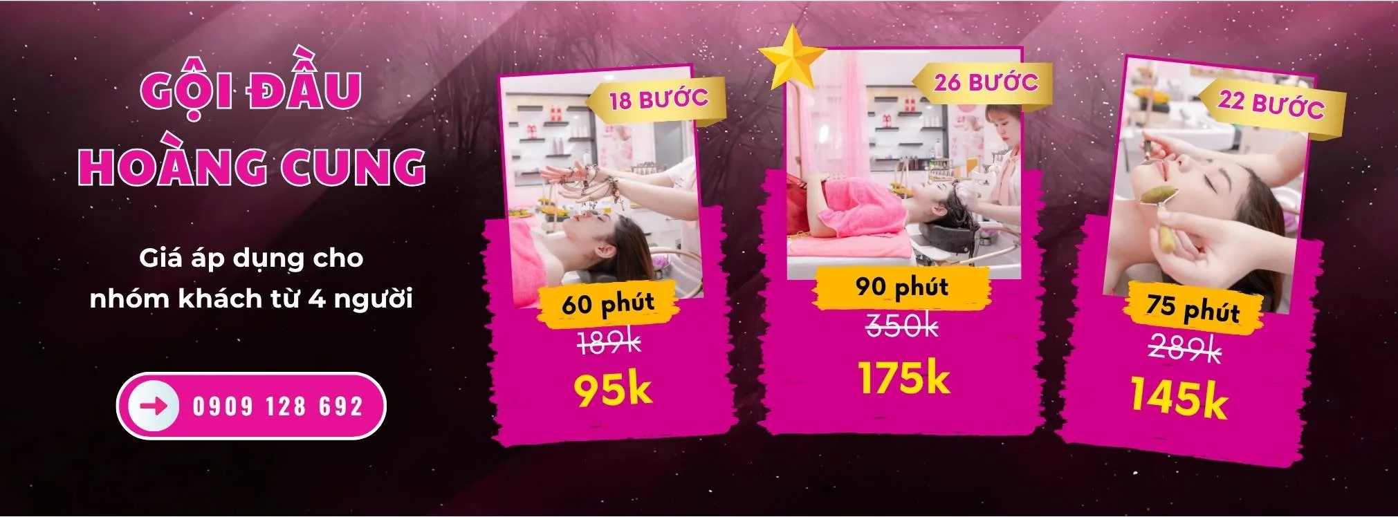Khuyến mãi gội đầu tại Enbi Bảo Bảo