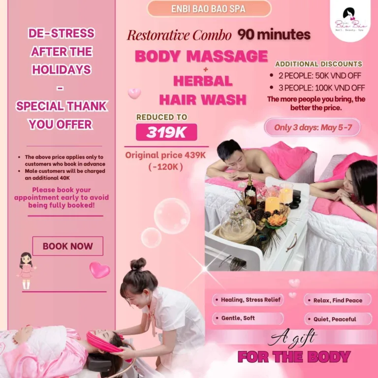 Enbi Bao Bao's May 2026 Massage and Shampoo Combo Offer
